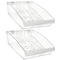 Azar Displays Large Deep Bin Tray Kit W/ Adjustable Dividers, up to 3 Compartments for Pegboard or Slatwall, 2PK 556134-L-DIV-2PK - alternate 1